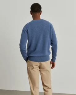 Pullover decote redondo em lã