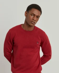 Pullover decote redondo mistura de lã