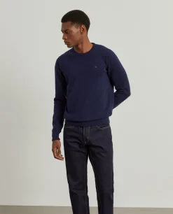 Pullover em lã com decote redondo