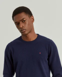 Pullover em lã com decote redondo