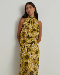 Saia comprida padrão tropical