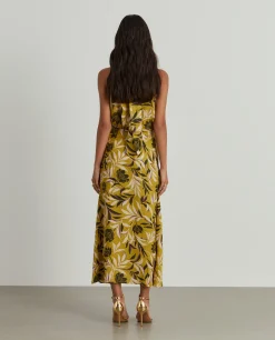 Saia comprida padrão tropical