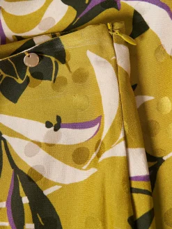 Saia comprida padrão tropical