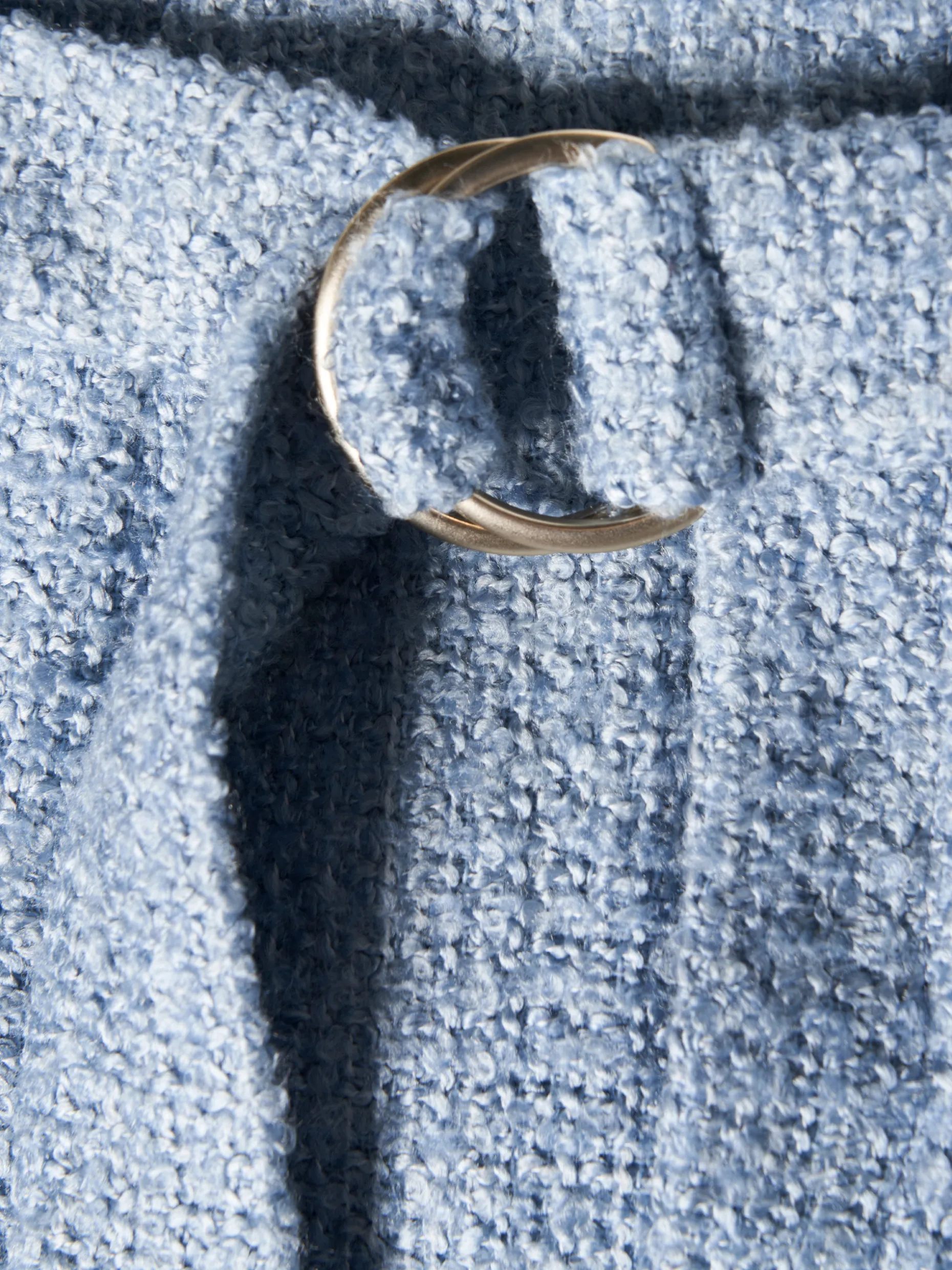 Saia tweed curta com cinto