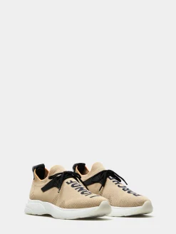 Sapatilha de malha com logo