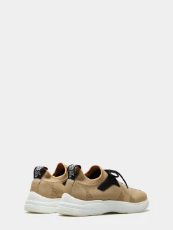 Sapatilha de malha com logo