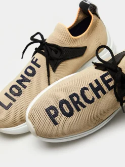 Sapatilha de malha com logo