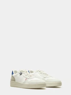 Sapatilhas combinadas em pele