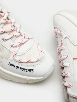 Sapatilhas combinadas unissexo com cordões