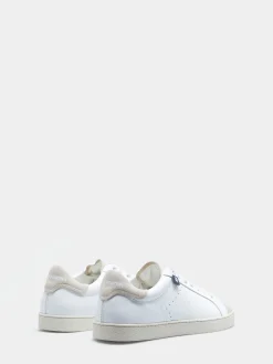 Sapatilhas de pele brancas