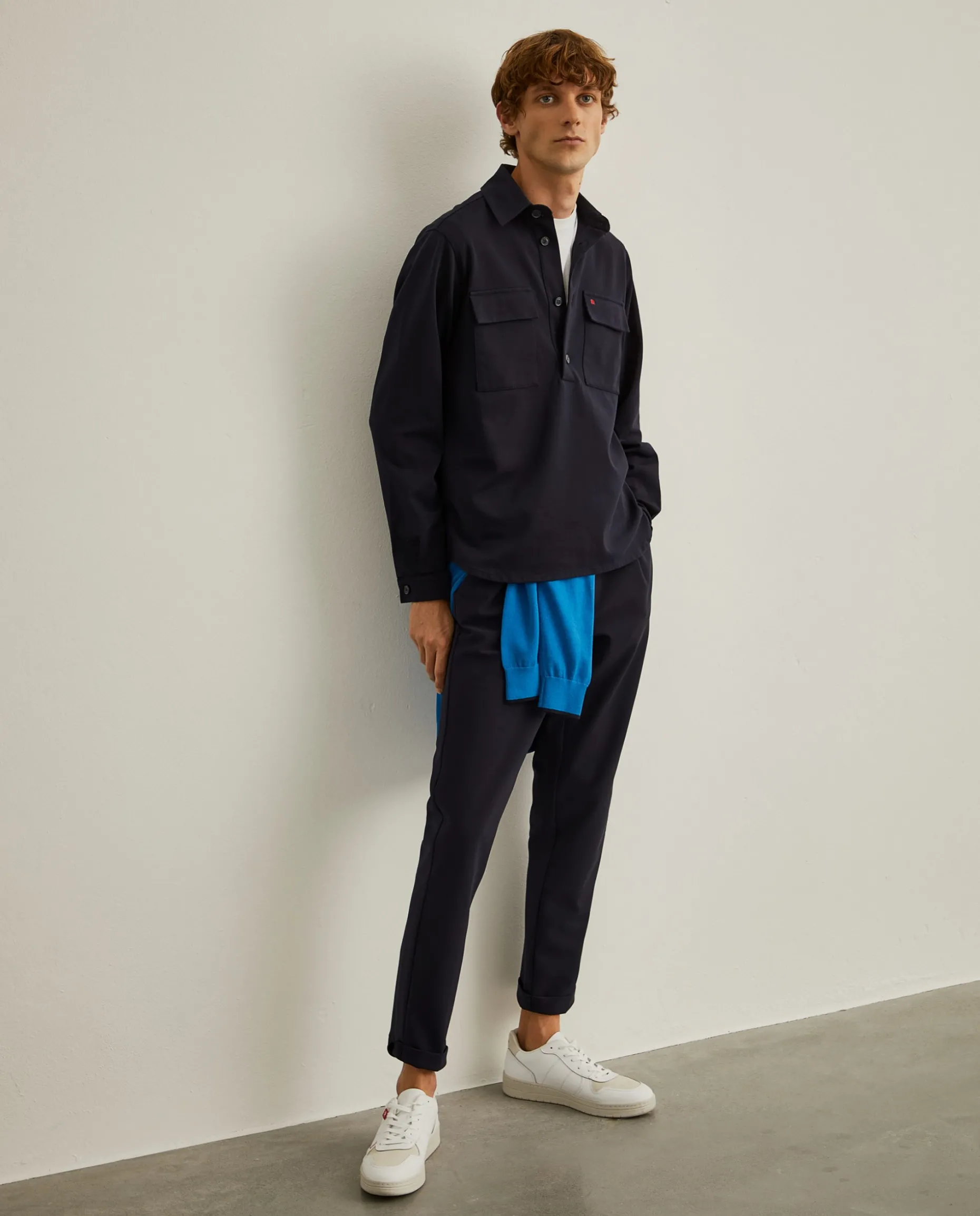 Sobrecamisa com bolsos