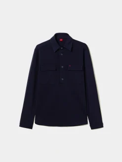 Sobrecamisa com bolsos