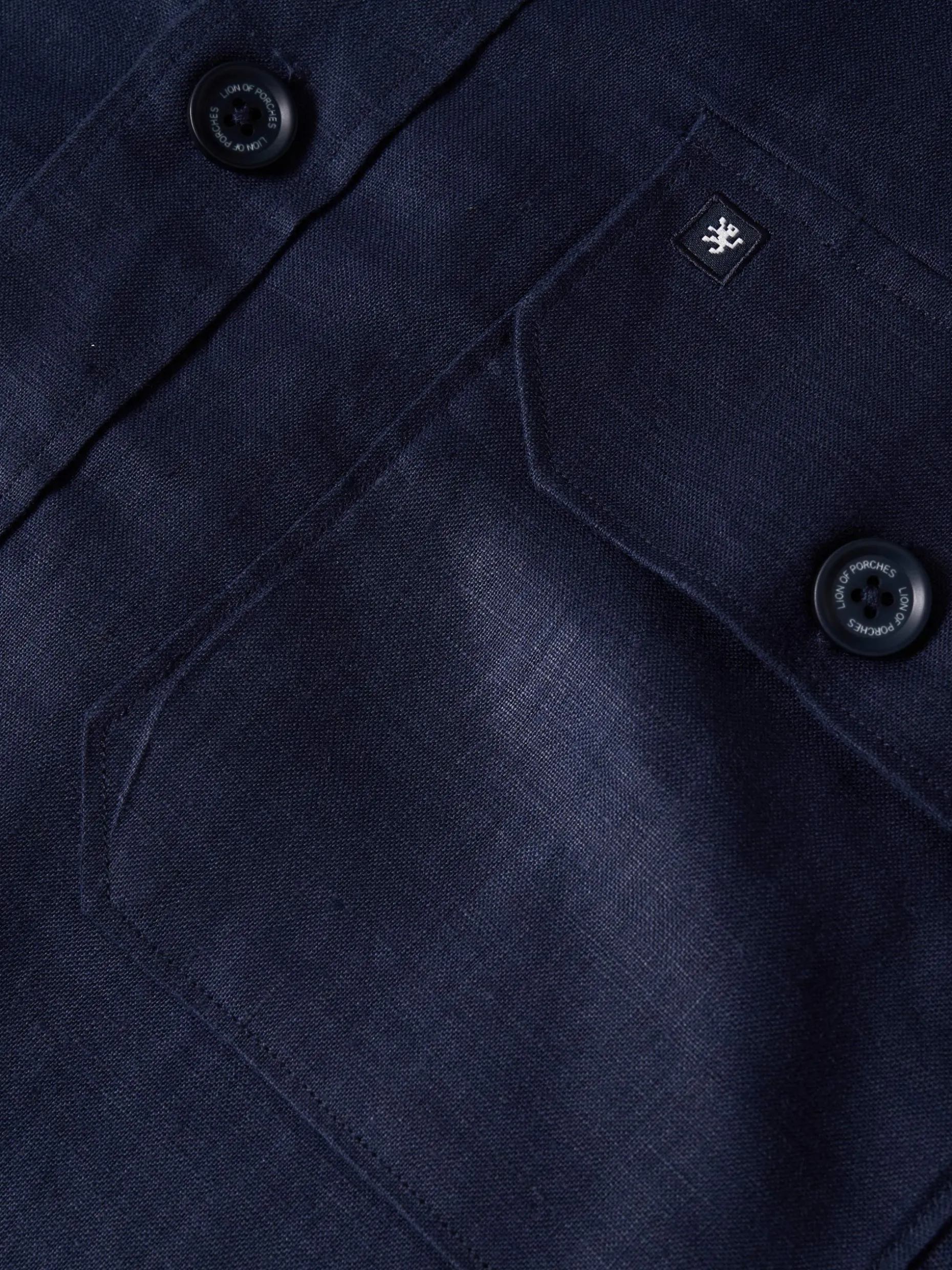 Sobrecamisa com bolsos 100% linho