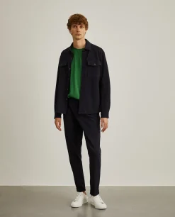 Sobrecamisa com bolsos no peito