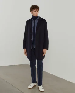 Sobretudo clássico mistura de lã