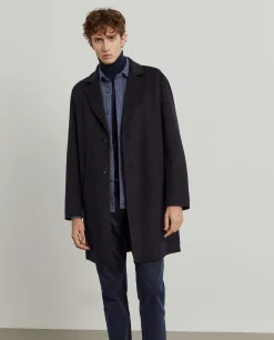 Sobretudo clássico mistura de lã