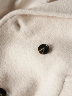 Sobretudo de trespasse com cinto