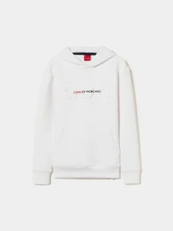 Sweater com capuz e logotipo