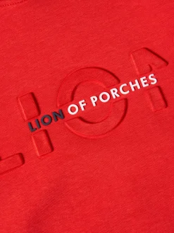 Sweater com capuz e logotipo