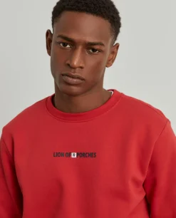 Sweater com estampado e interior polar