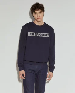 Sweater com estampado e interior polar