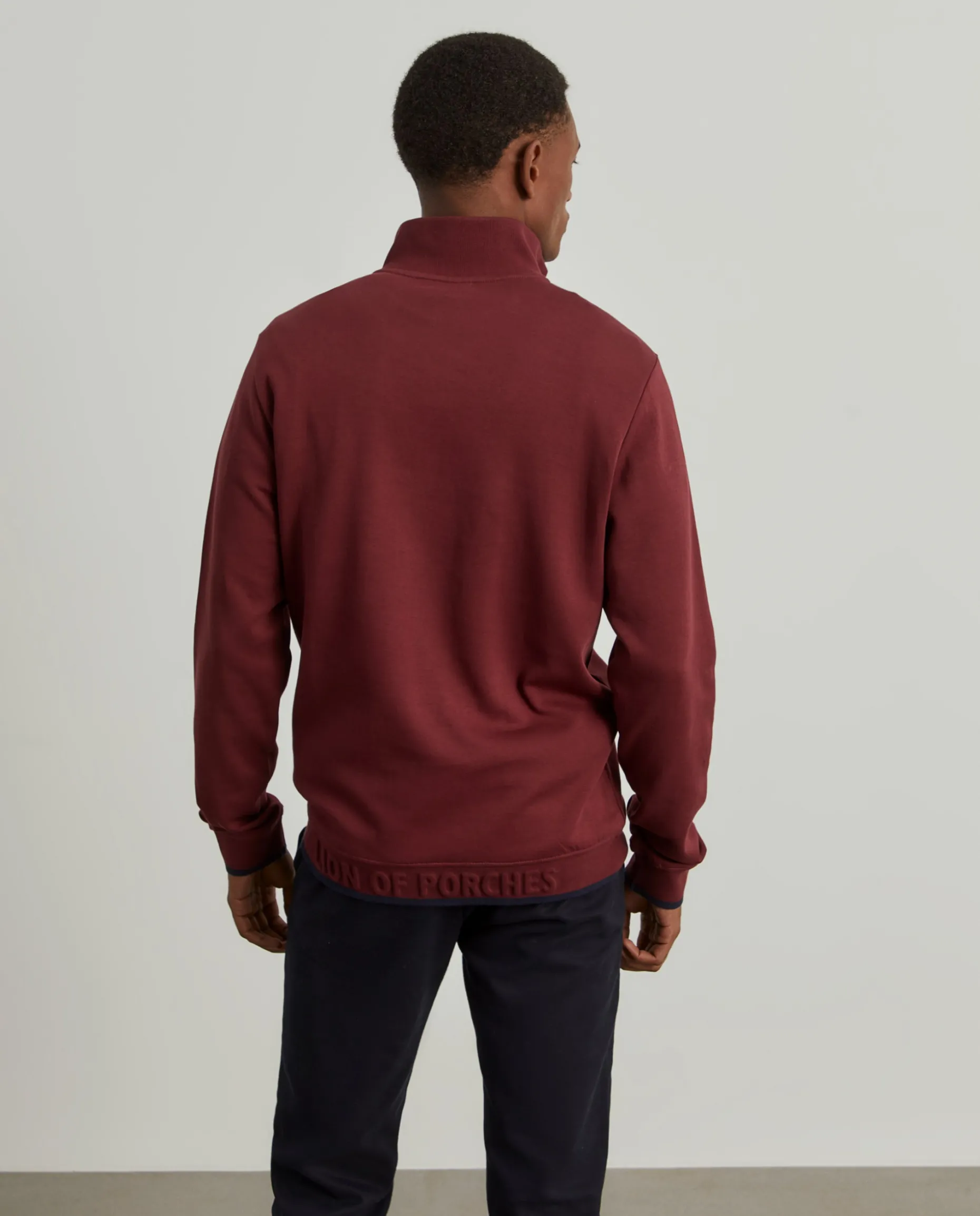 Sweater com fecho em algodão