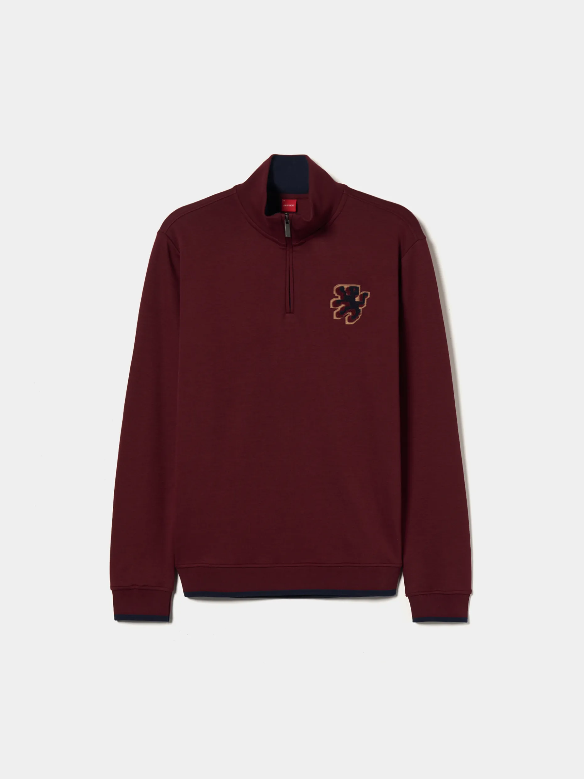 Sweater com fecho em algodão