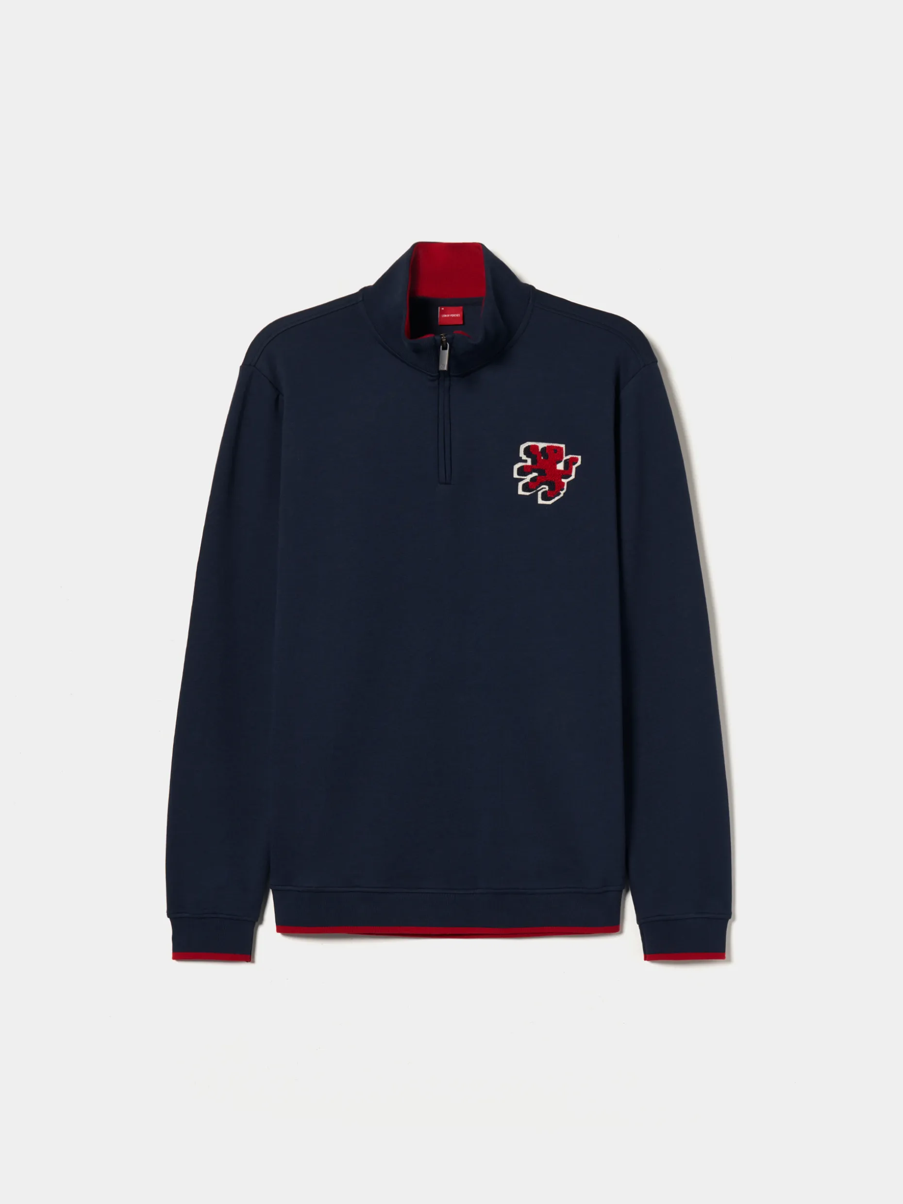 Sweater com fecho em algodão