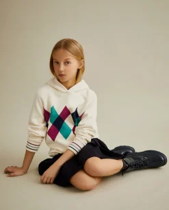 Sweater de algodão com capuz