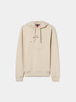 Sweater de algodão com capuz