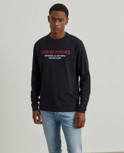 Sweater de algodão com estampado