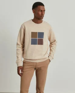 Sweater de algodão com estampado