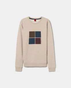 Sweater de algodão com estampado