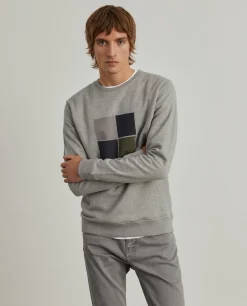 Sweater de algodão com estampado