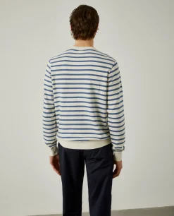 Sweater de algodão com padrão de riscas