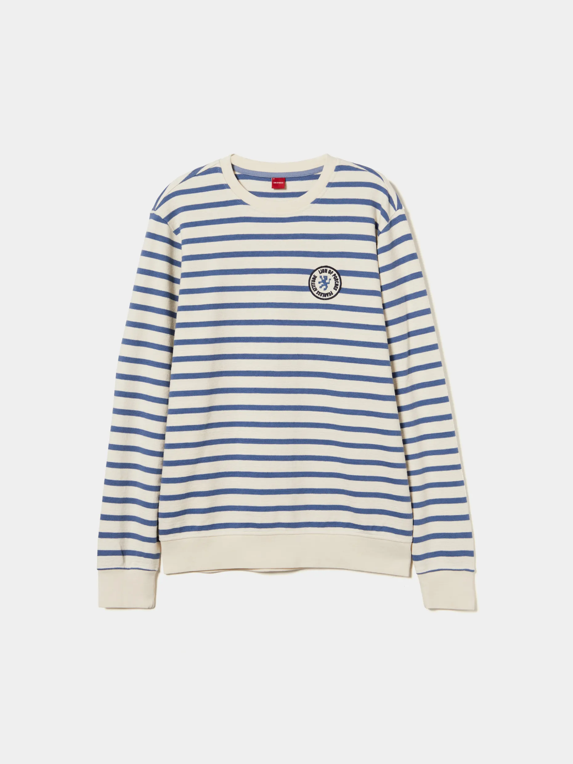 Sweater de algodão com padrão de riscas