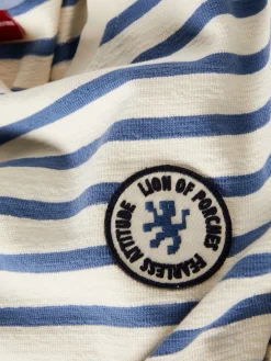 Sweater de algodão com padrão de riscas