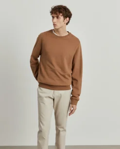 Sweater de algodão decote redondo