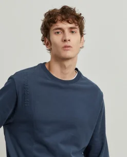 Sweater de algodão decote redondo