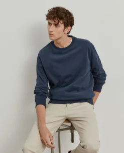 Sweater de algodão decote redondo