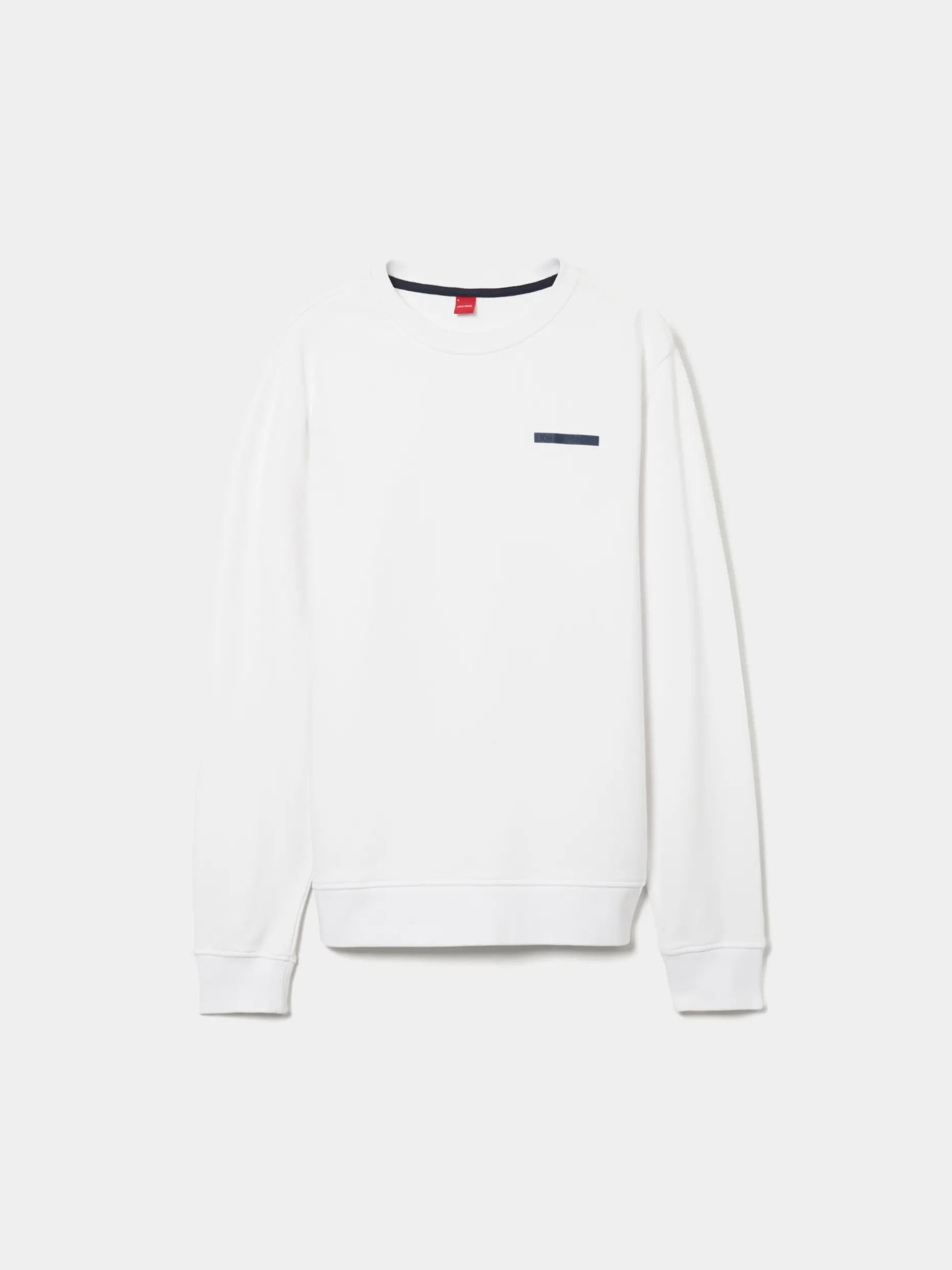 Sweater de manga comprida com logotipo a contraste