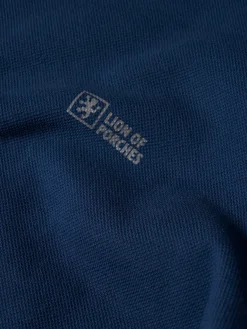 Sweater decote redondo em malha piqué