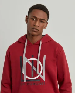 Sweater estampada com capuz