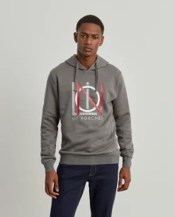 Sweater estampada com capuz