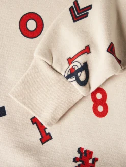 Sweater estampada com capuz