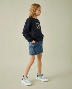 Sweater manga comprida com estampado