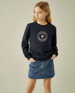 Sweater manga comprida com estampado