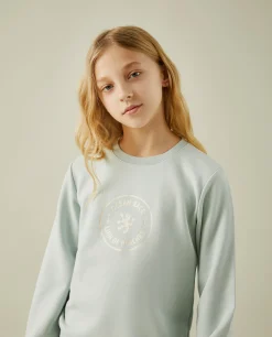 Sweater manga comprida com estampado