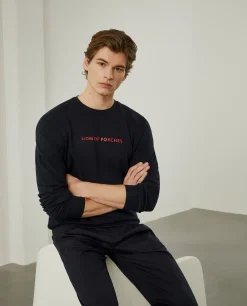 Sweatshirt de algodão com logotipo