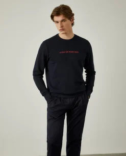 Sweatshirt de algodão com logotipo